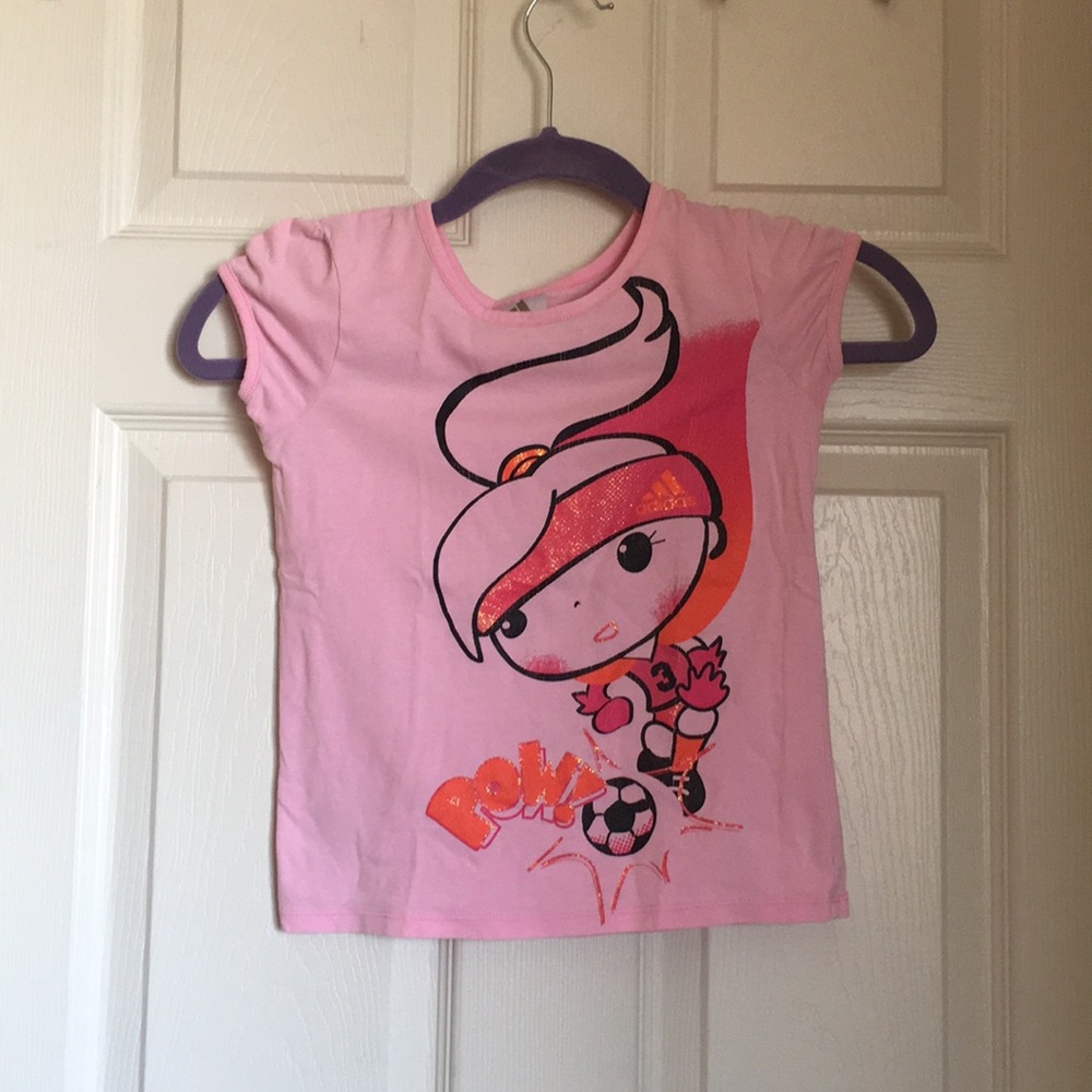 Kids shirt with pink and orange